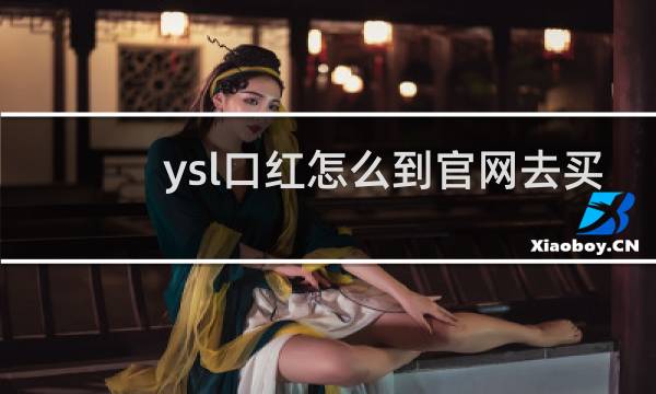 ysl口红怎么到官网去买