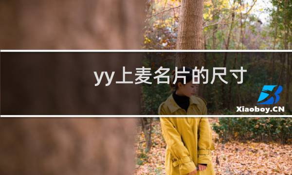 yy上麦名片的尺寸