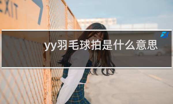 yy羽毛球拍是什么意思