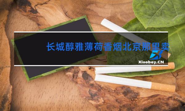 长城醇雅薄荷香烟北京那里卖