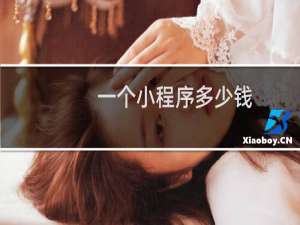 一个小程序多少钱