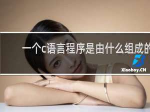 一个c语言程序是由什么组成的