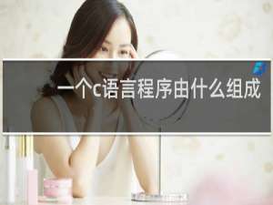 一个c语言程序由什么组成