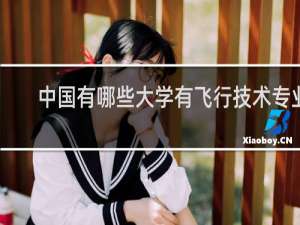 中国有哪些大学有飞行技术专业