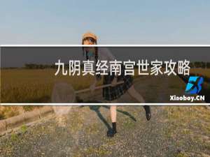 九阴真经南宫世家攻略