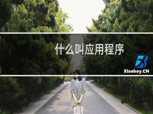 什么叫应用程序