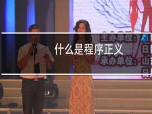 什么是程序正义