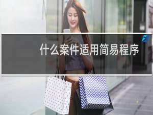 什么案件适用简易程序