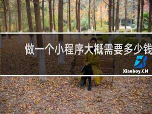 做一个小程序大概需要多少钱