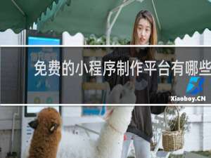 免费的小程序制作平台有哪些