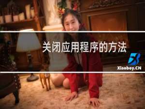 关闭应用程序的方法