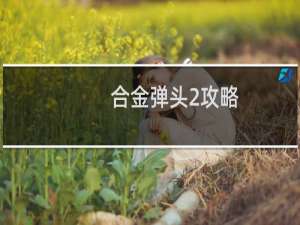 合金弹头2攻略