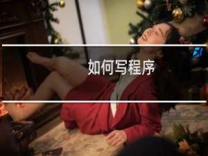 如何写程序