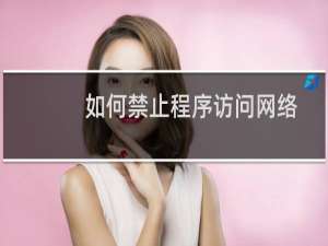 如何禁止程序访问网络