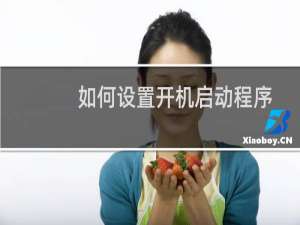 如何设置开机启动程序