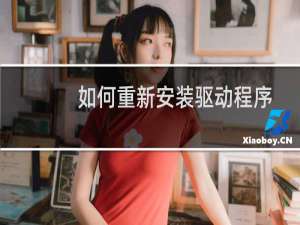 如何重新安装驱动程序