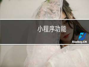 小程序功能