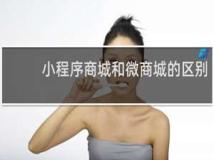 小程序商城和微商城的区别