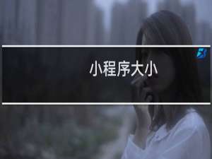 小程序大小