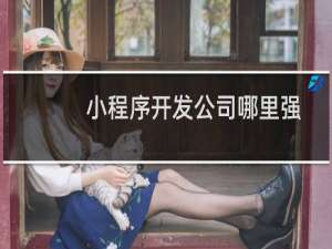 小程序开发公司哪里强