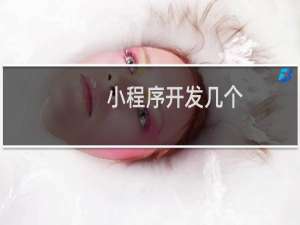 小程序开发几个