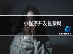 小程序开发复杂吗
