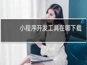 小程序开发工具在哪下载