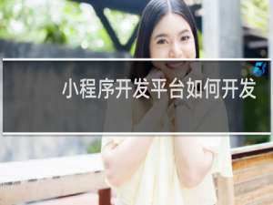 小程序开发平台如何开发