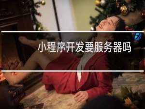 小程序开发要服务器吗