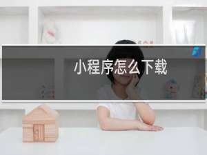 小程序怎么下载