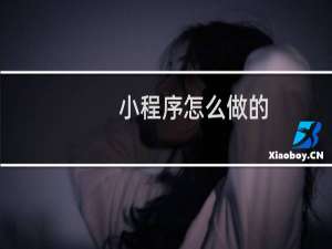 小程序怎么做的