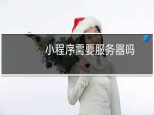 小程序需要服务器吗