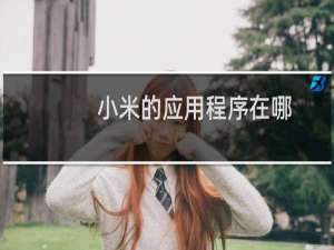 小米的应用程序在哪