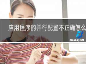 应用程序的并行配置不正确怎么办