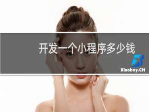 开发一个小程序多少钱