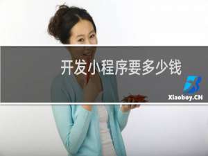 开发小程序要多少钱