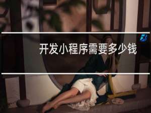 开发小程序需要多少钱