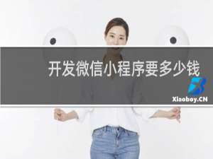 开发微信小程序要多少钱