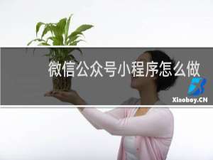 微信公众号小程序怎么做