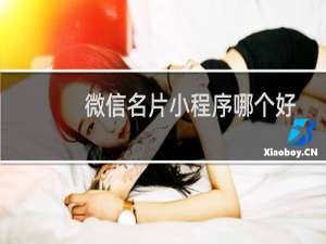 微信名片小程序哪个好