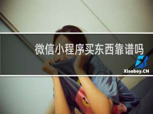 微信小程序买东西靠谱吗