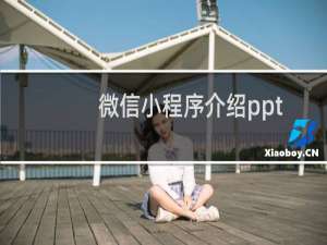 微信小程序介绍ppt