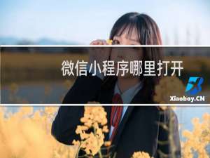 微信小程序哪里打开