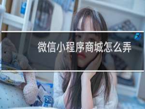 微信小程序商城怎么弄