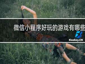 微信小程序好玩的游戏有哪些