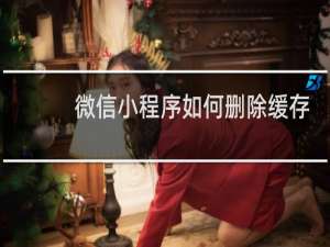 微信小程序如何删除缓存