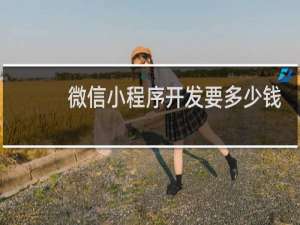 微信小程序开发要多少钱