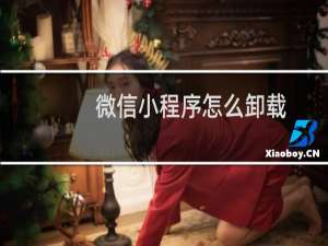 微信小程序怎么卸载