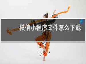 微信小程序文件怎么下载