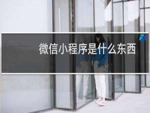 微信小程序是什么东西